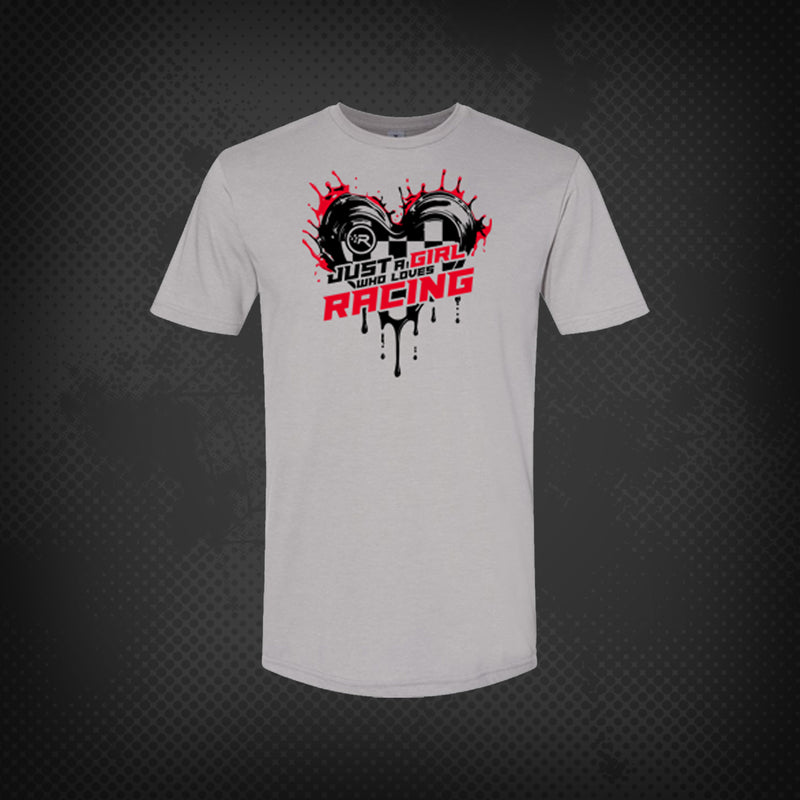 Girl Who Loves Racing T-Shirt