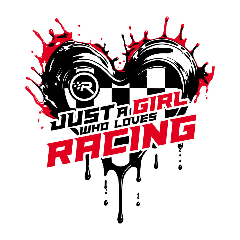 Girl Who Loves Racing T-Shirt