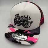 Addicted to Boost – Neon Camo Foam Trucker Cap