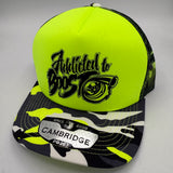 Addicted to Boost – Neon Camo Foam Trucker Cap