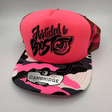 Addicted to Boost – Neon Camo Foam Trucker Cap