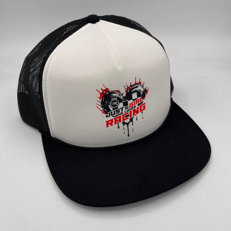 Girl Who Loves Racing Flatbill