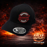 Skinnies Sauce PVC patch snapback hat – Flexfit 110 – Black Mesh Back