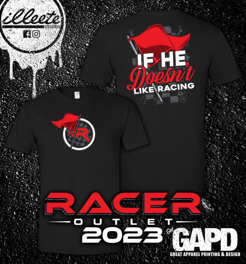 Ladies Red Flag Shirt