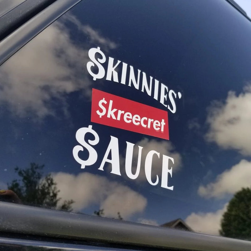 Skinnies’ $kreecret Sauce Window Decal 2 Pack